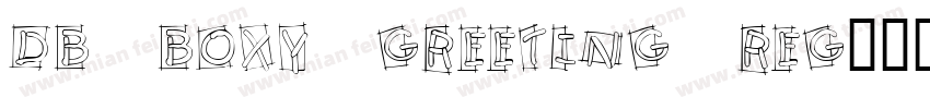 DB Boxy Greeting Reg字体转换